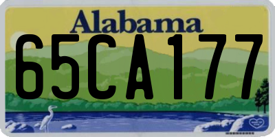 AL license plate 65CA177