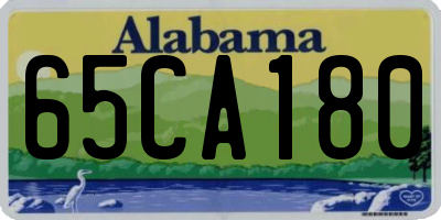 AL license plate 65CA180