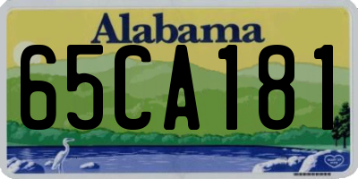 AL license plate 65CA181