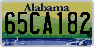 AL license plate 65CA182