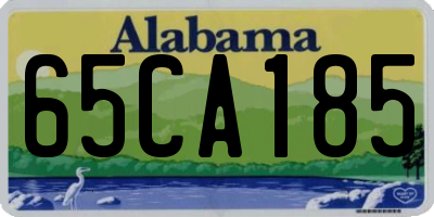 AL license plate 65CA185