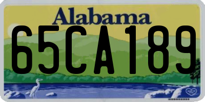 AL license plate 65CA189