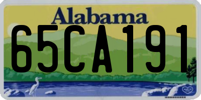 AL license plate 65CA191