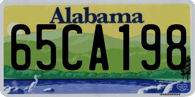 AL license plate 65CA198
