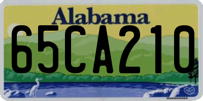 AL license plate 65CA210