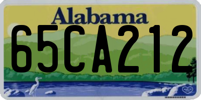 AL license plate 65CA212
