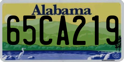 AL license plate 65CA219