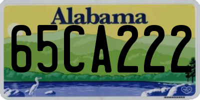 AL license plate 65CA222