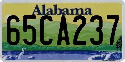 AL license plate 65CA237
