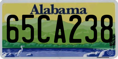 AL license plate 65CA238