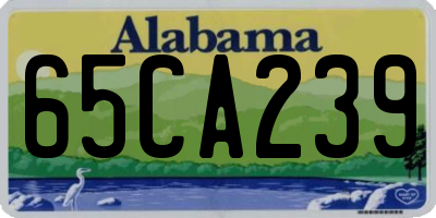 AL license plate 65CA239