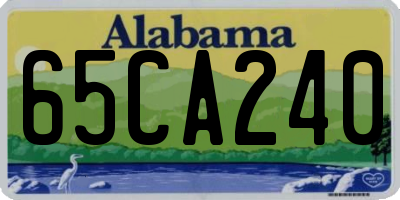 AL license plate 65CA240