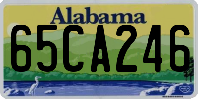 AL license plate 65CA246
