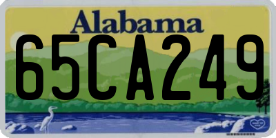 AL license plate 65CA249