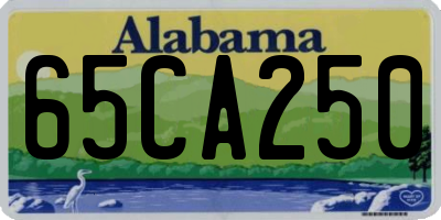 AL license plate 65CA250