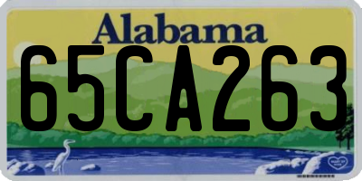 AL license plate 65CA263