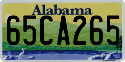 AL license plate 65CA265