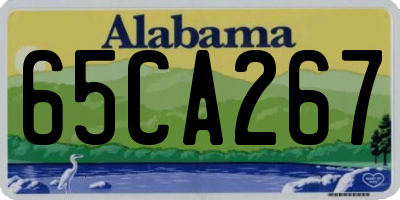 AL license plate 65CA267