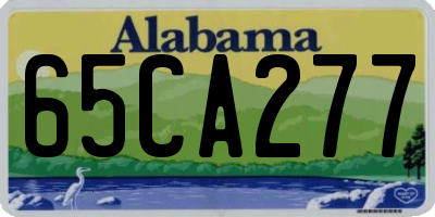 AL license plate 65CA277