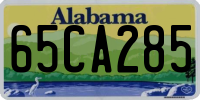 AL license plate 65CA285