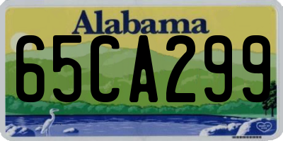 AL license plate 65CA299