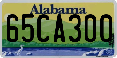 AL license plate 65CA300