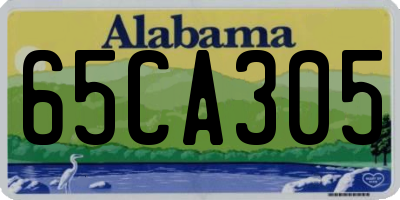 AL license plate 65CA305