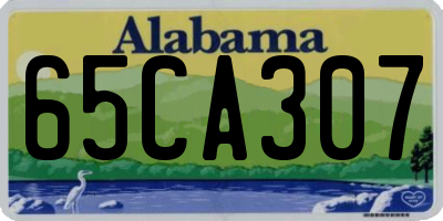 AL license plate 65CA307