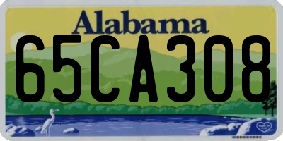 AL license plate 65CA308