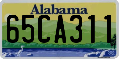 AL license plate 65CA311