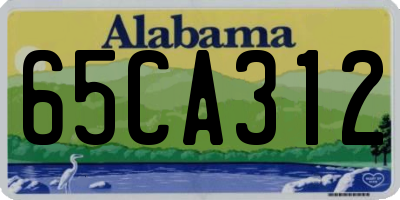 AL license plate 65CA312