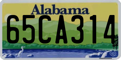 AL license plate 65CA314