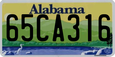 AL license plate 65CA316
