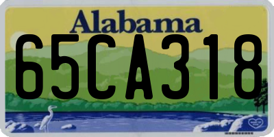 AL license plate 65CA318