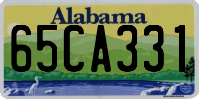 AL license plate 65CA331