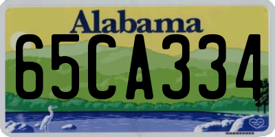 AL license plate 65CA334
