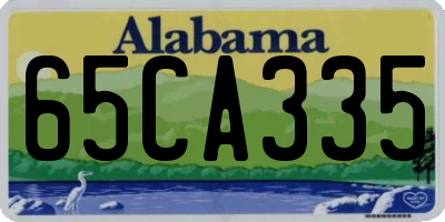 AL license plate 65CA335