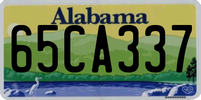 AL license plate 65CA337