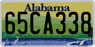 AL license plate 65CA338