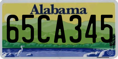 AL license plate 65CA345