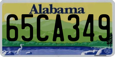 AL license plate 65CA349