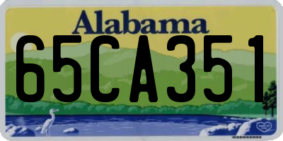 AL license plate 65CA351