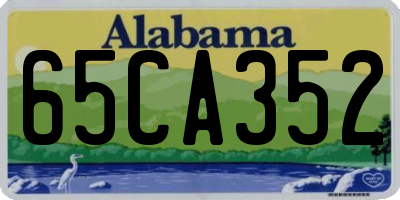 AL license plate 65CA352