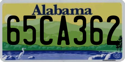 AL license plate 65CA362