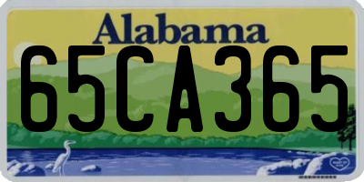 AL license plate 65CA365