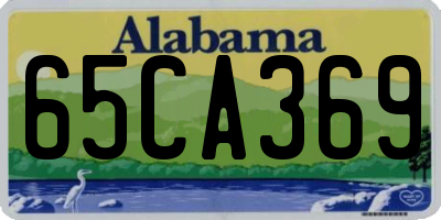 AL license plate 65CA369