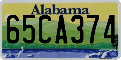 AL license plate 65CA374