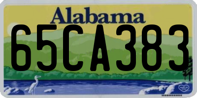 AL license plate 65CA383