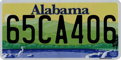AL license plate 65CA406