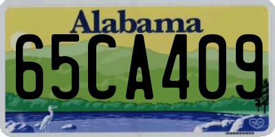AL license plate 65CA409